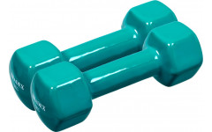 Набор гантелей обрезиненных по 3 кг, голубые, 2шт Набор гантелей обрезиненных по 3 кг, голубые, 2шт